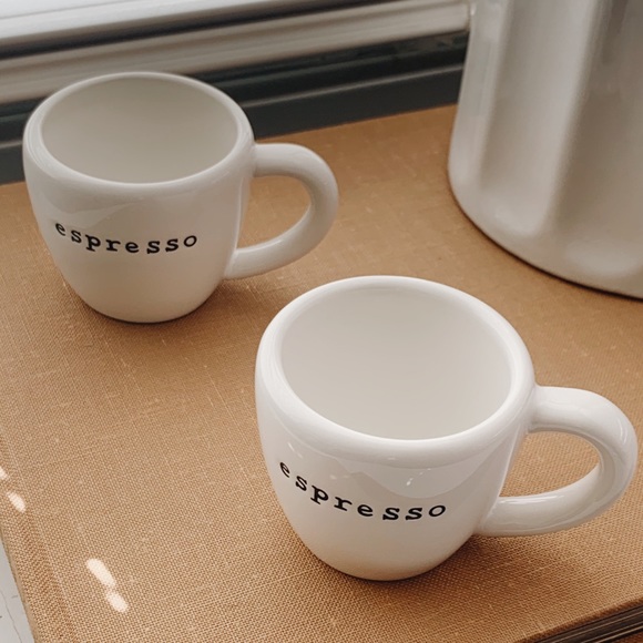 Pottery Barn Kitchen Set Of Pottery Barn Outlet White Espresso Cups